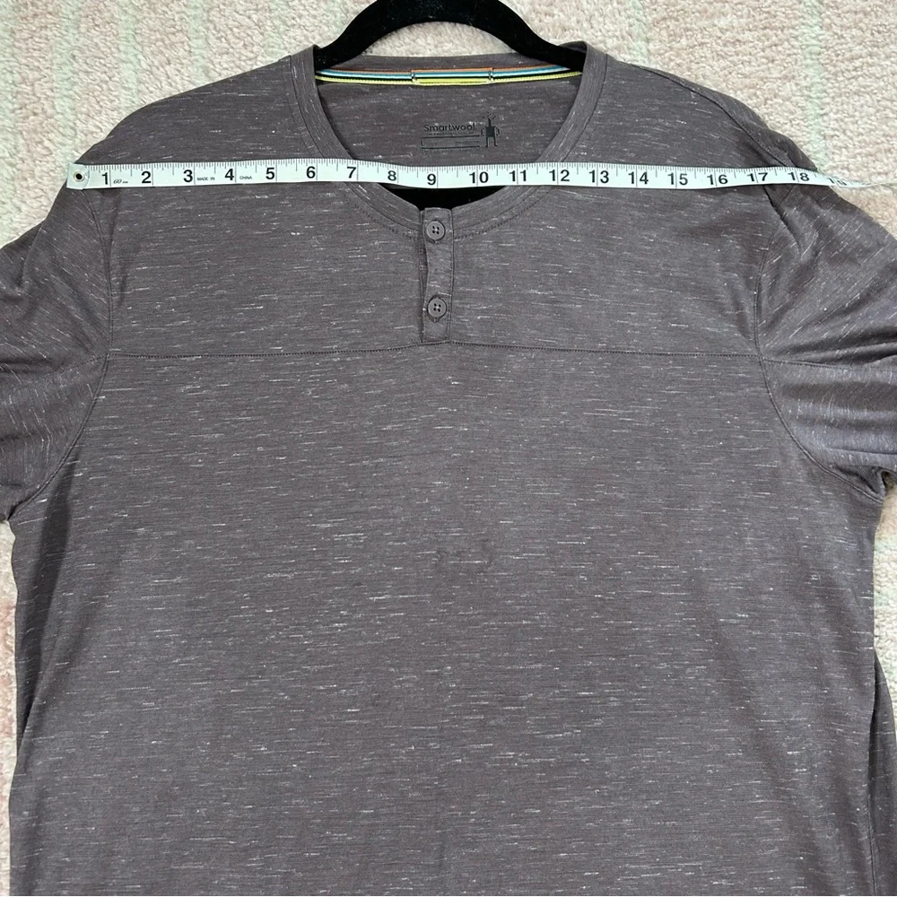 Smartwool Dusty Purple Short Sleeve Tee Wool Hemp Size Large Outdoors Camping - Picture 6 of 14